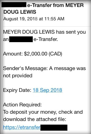 E Mail Money Transfer Scam Detector - email money transfer