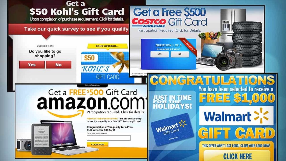 Gift Cards For Survey Scam 21 Scam Detector