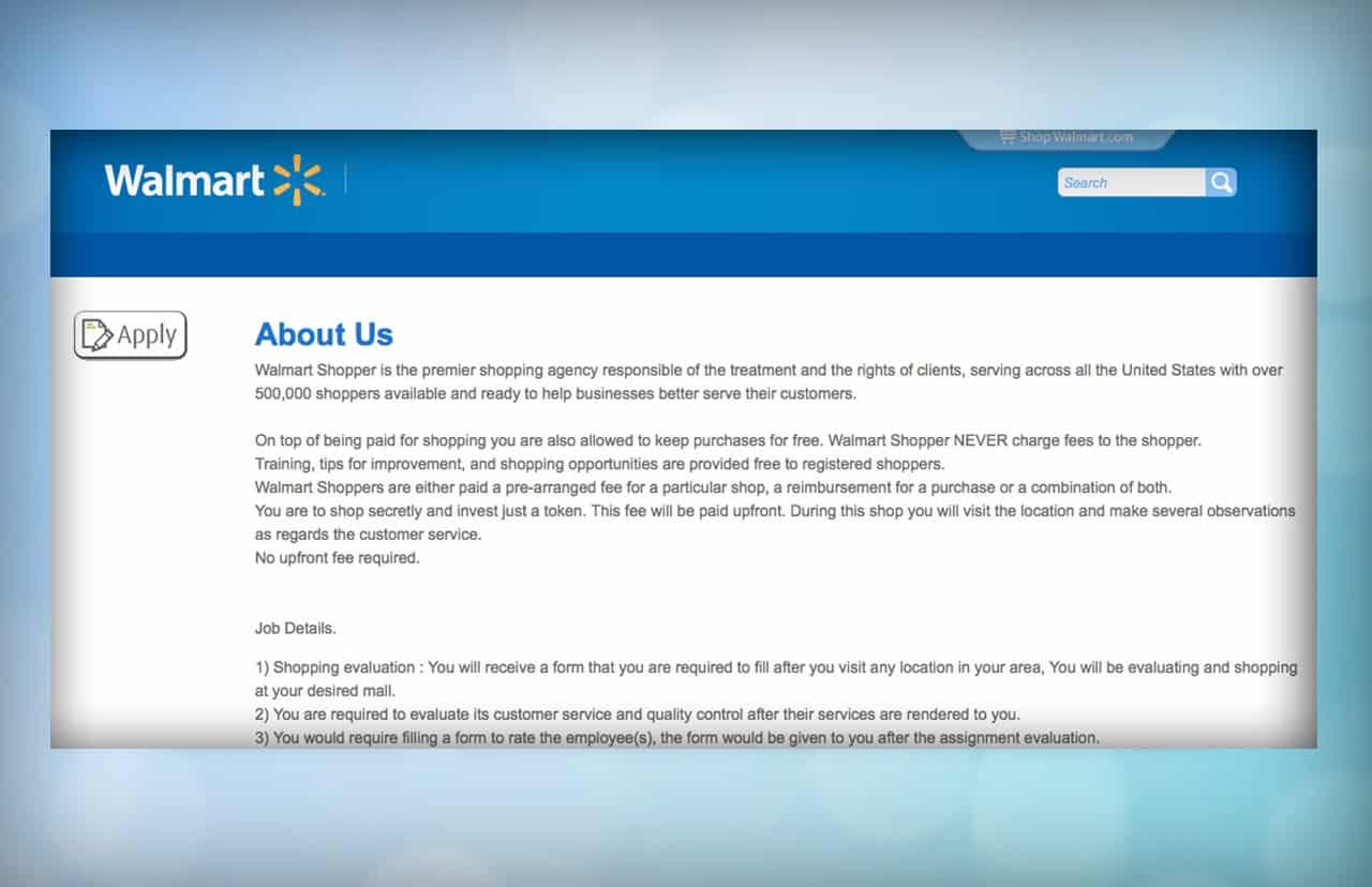 Walmart Job Opportunity Scam (2021) Scam Detector