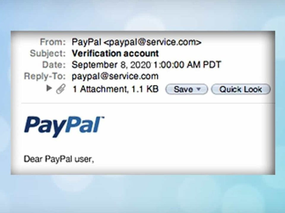 fake paypal