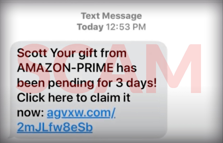amazon prime text scam