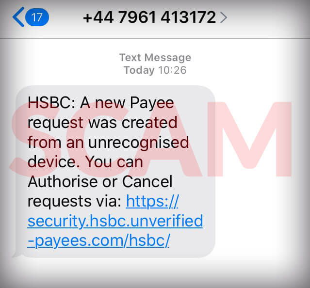 HSBC unrecognized device