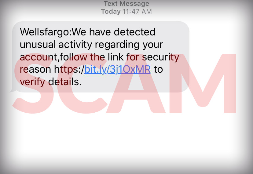 Wells fargo text scam