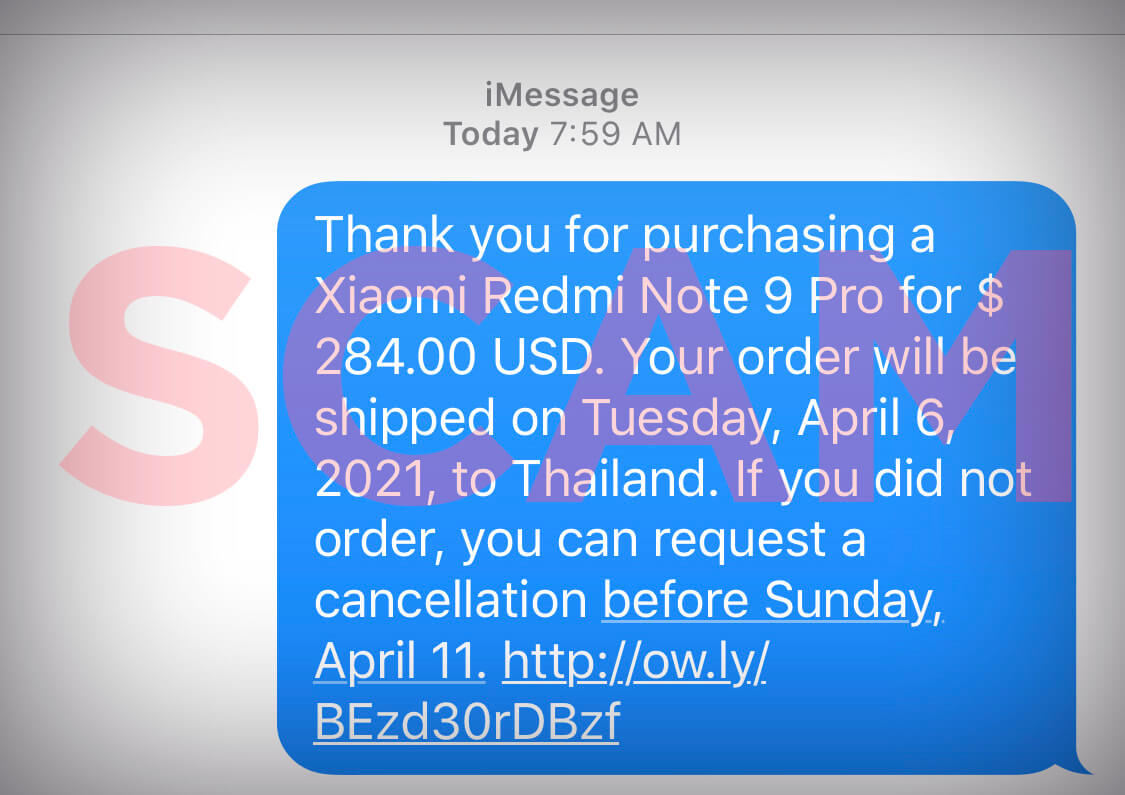 xiaomi text message