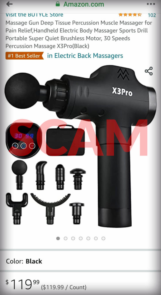 Free Massage Gun on Amazon Scam (2021) Scam Detector