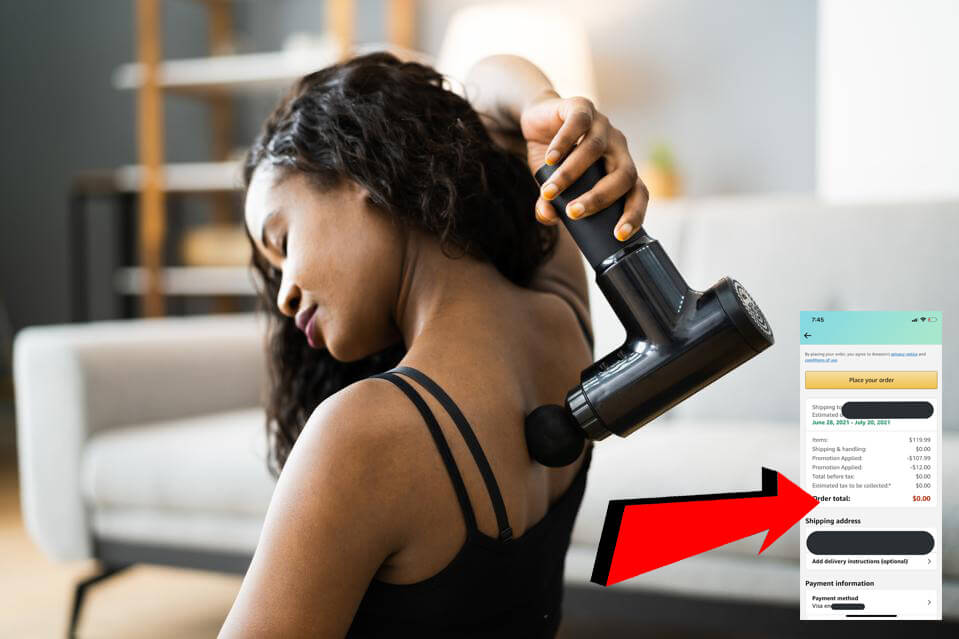 free massage gun on amazon