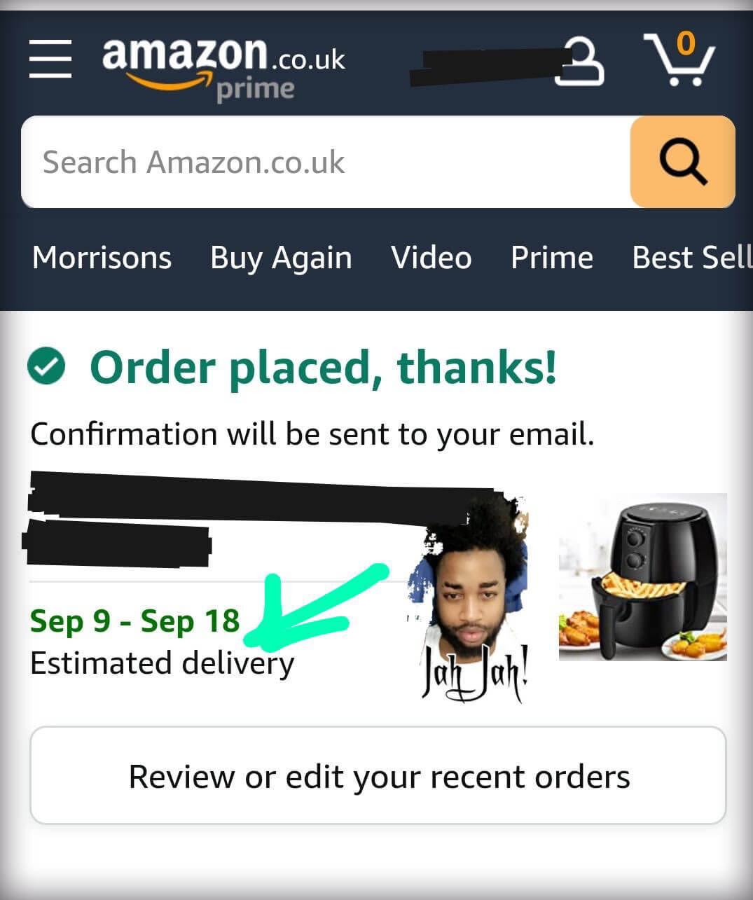 amazon air fryer glitch