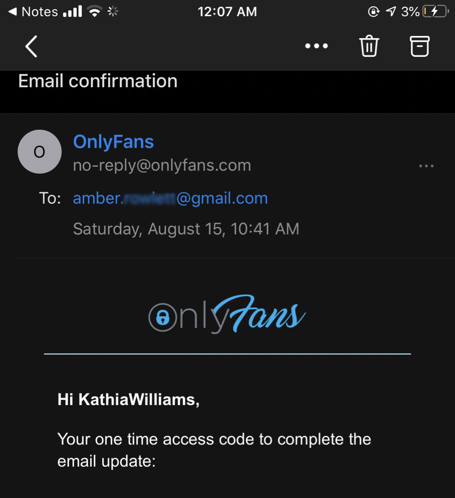 onlyfans email confrmation scam