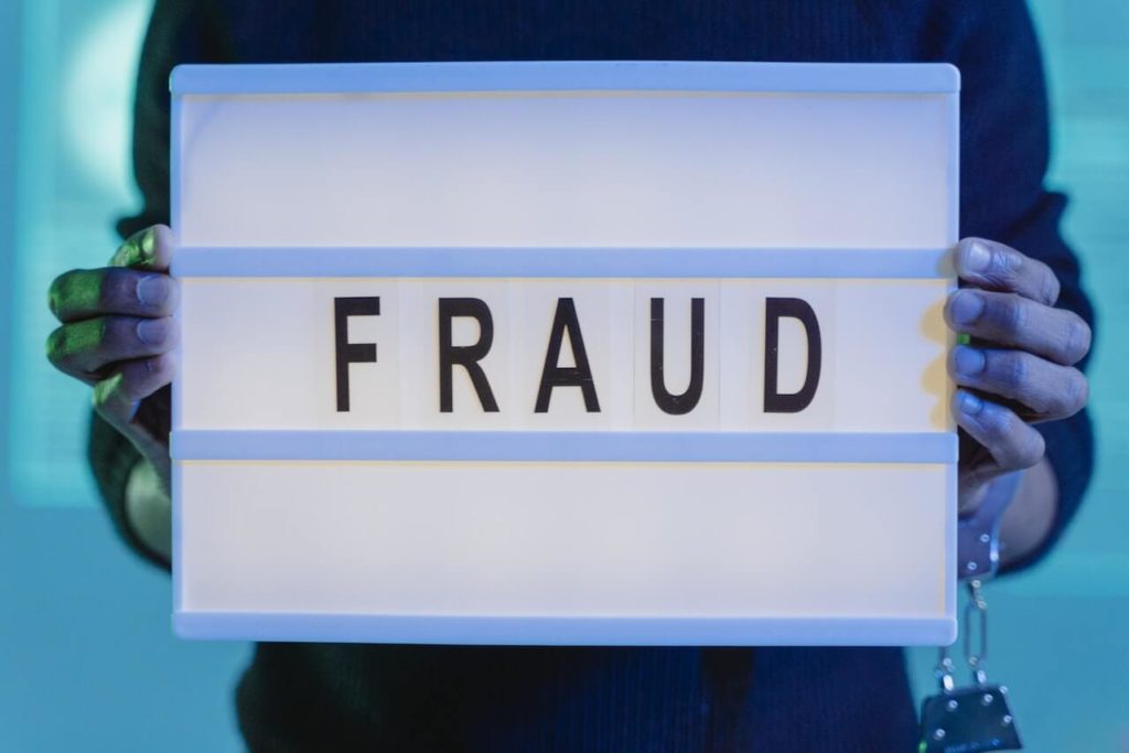 fraud sign