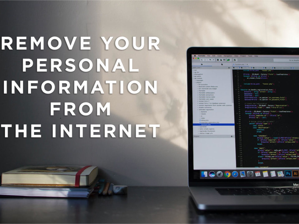 delete your personal information from the internet