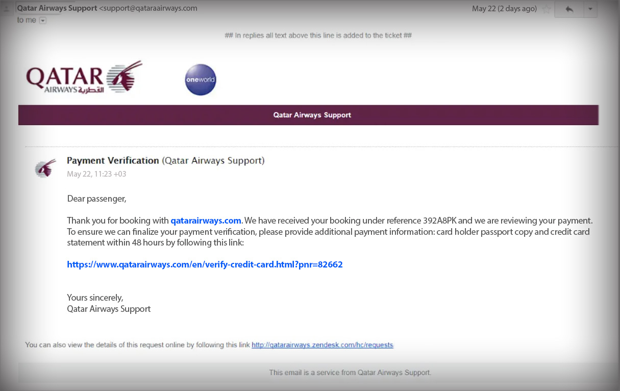 qatar airways email