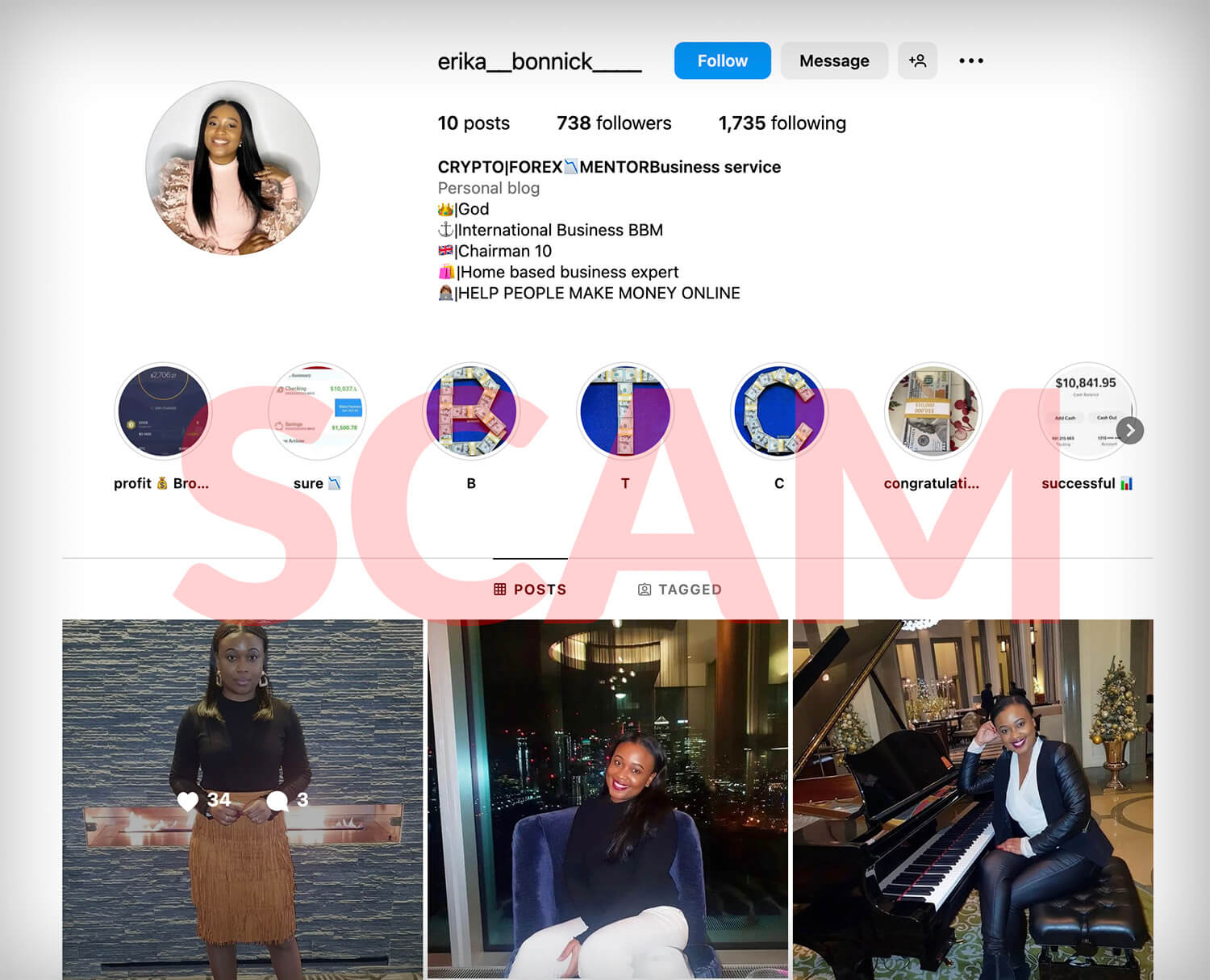 instagram investment scams