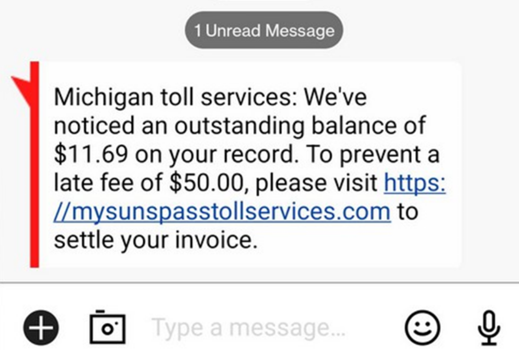 Michigan-Toll-Services-Scam
