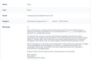 ryan bond bose scam email