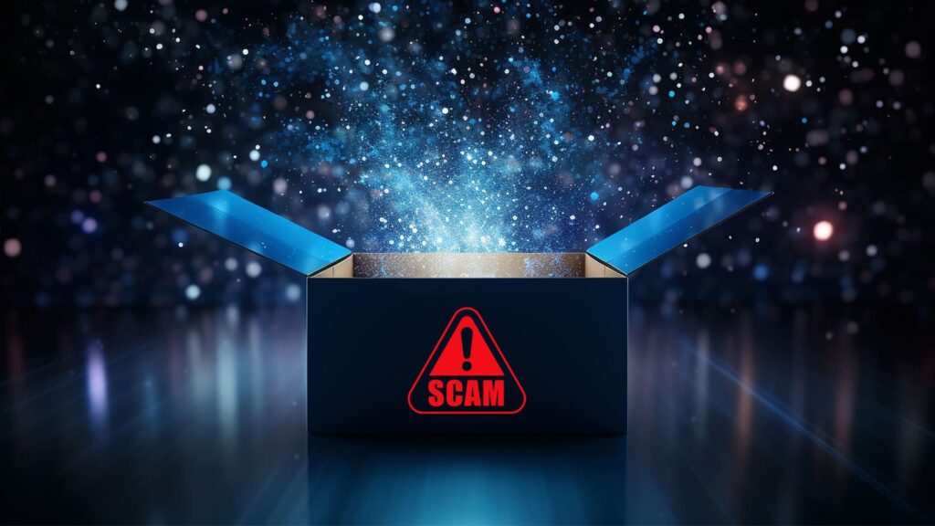 spot a mystery box scam