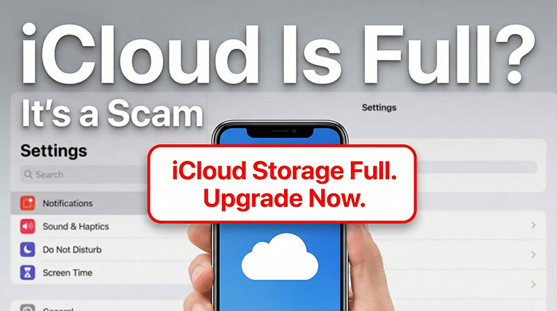 Avoiding the “iCloud Is Full” Scam
