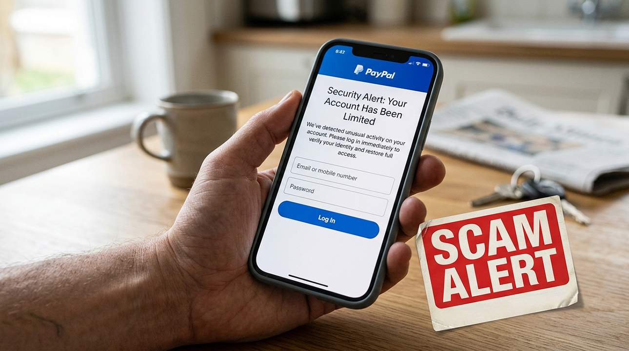 PayPal “Your Account Has Been Limited” Scam – Staying Safe